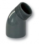 FIP PVC tvarovka - uhel 45° 50 x 1 1/2“ ext.