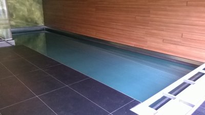 Interiérový nerezový bazén s AquaDiamante úpravou vody