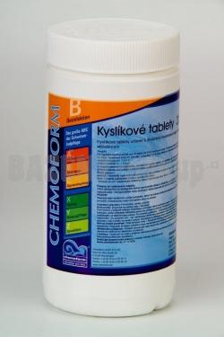Chemoform Aqua Blanc–kyslíkové tablety O2 1 kg,tableta 20 g,potas. monosulfát 99%
