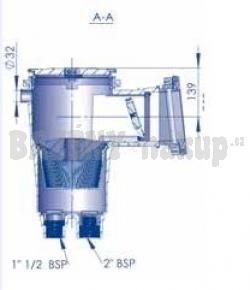 Skimmer 17,5L úkos 6° hrdlo štandard