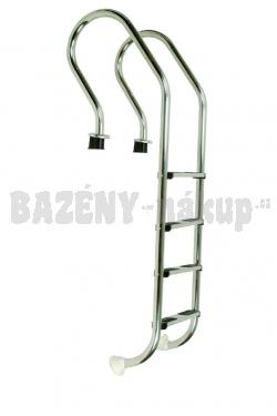 Nerezový, 4 stupňový žebřík MIXTA