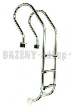 Nerezový, 3 stupňový žebřík MIXTA