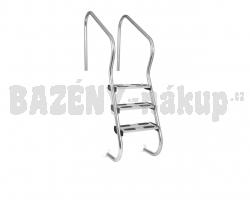 Žebřík nNerezový, 3 stupňový žebřík ERGO s pouzdrem