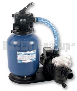 Kompletní písková filtrace, set 300, 4,5 m3/h, 230 V, 4-cestný top-ventil.