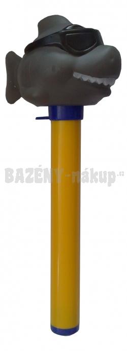 Teploměr plovoucí se zvířátky – žralok s brýlemi