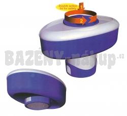 Plovoucí dávkovač s regulací množství chemikálie – oválný