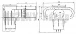 	Skimmer Cofies Design sání ovál 400 x 200mm,pro fólii,bez vak. kotouče