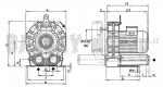 Vzduchovač HPE 140 pro trvalý chod, 1,3kW, napojení 1 1/2