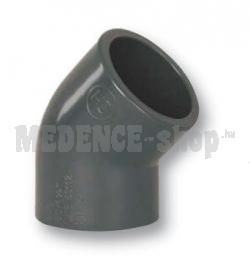 PVC könyök 45° 63 mm