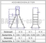 Vysoký bazénový rebrík